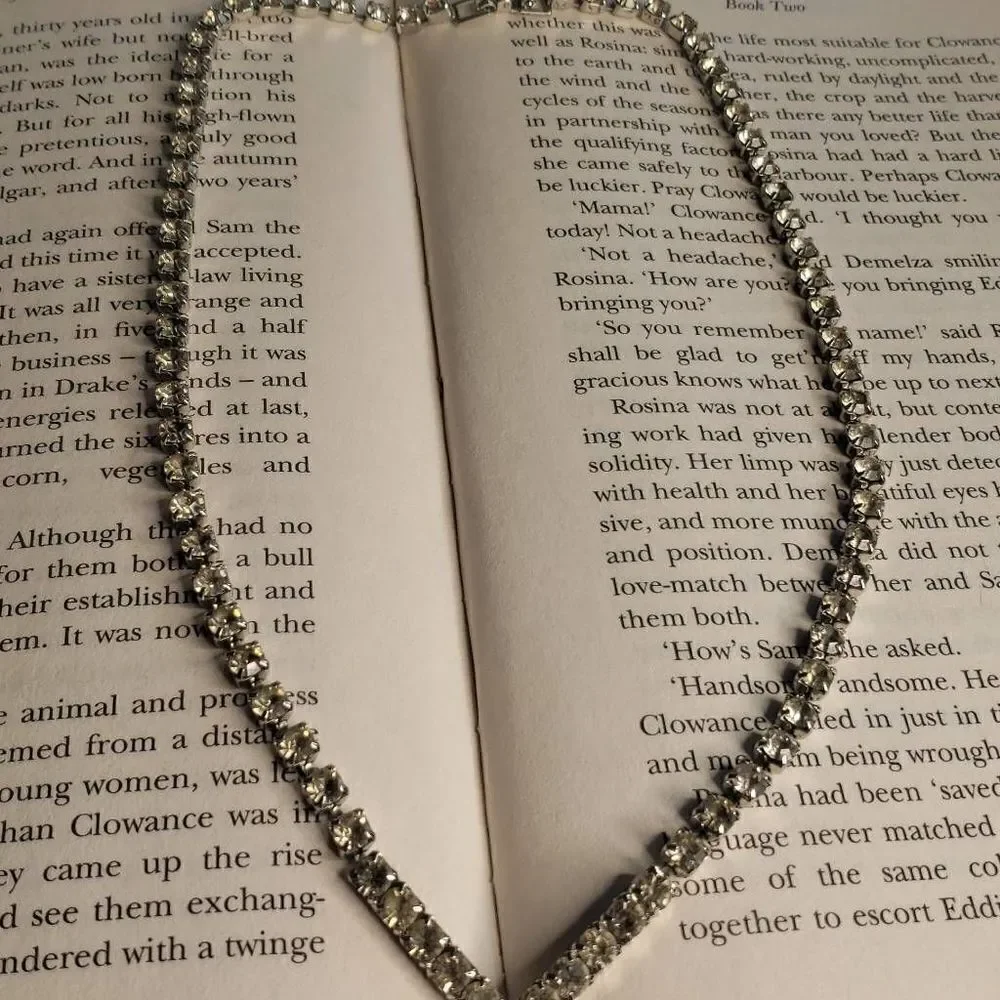 Faux Diamon V Shaped Neckalce